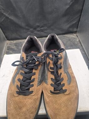Vans Brown Suede Low-Top Sneakers with Black Accents